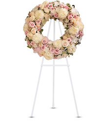 Peace Eternal Wreath from Olander Florist, fresh flower delivery in Chicago